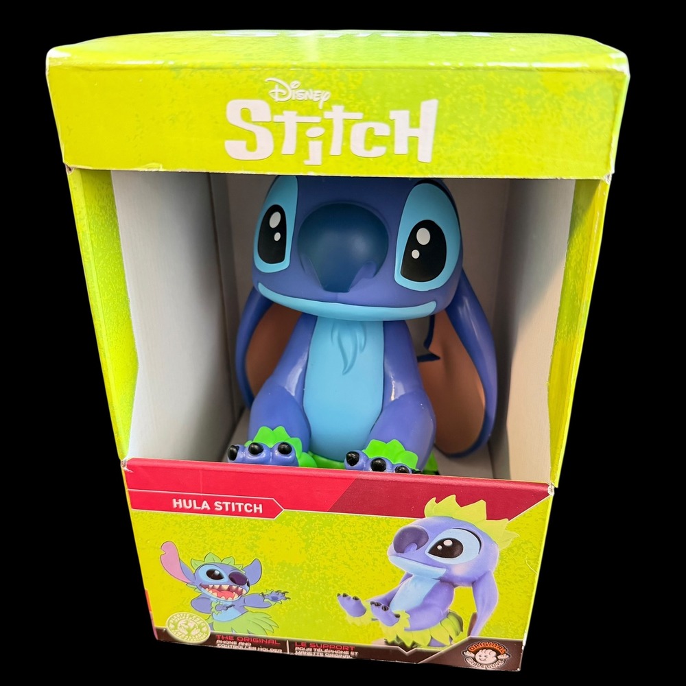 Disney Hula Stitch Cable Guy Phone Controller Holder Blue New NIB Box Wear